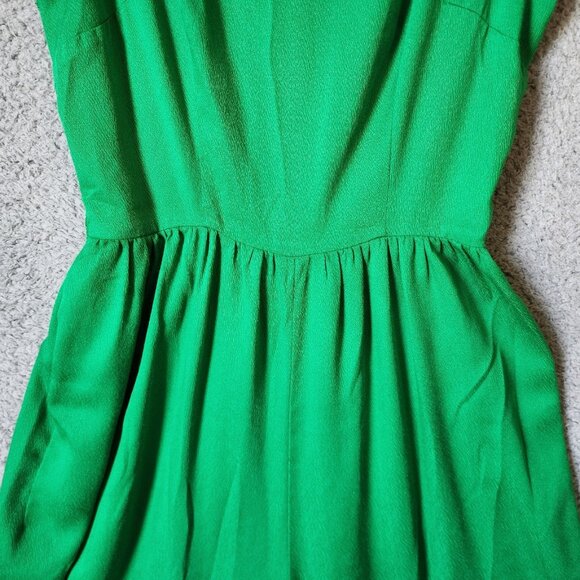 Vtg 60s 70s Alfred Shaheen Women's S/M Sleeveless Funky Wide Leg Jumpsuit Green - Picture 5 of 16